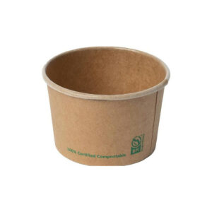 Take Out Soup Bowls – Kraft with PLA Lining